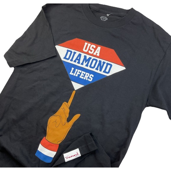 Diamond Supply Co. Other - Diamond Supply‎ T-Shirt Men Sz M USA Diamond Lifers Harlem Globe Trotters Tee